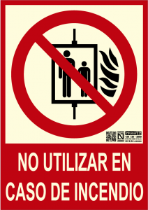 No utilizar en caso de incendio